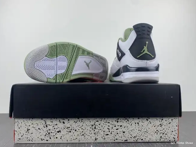 1st Kicks Air Jordan 4 Seafoam WMNS AQ9129-103 0523